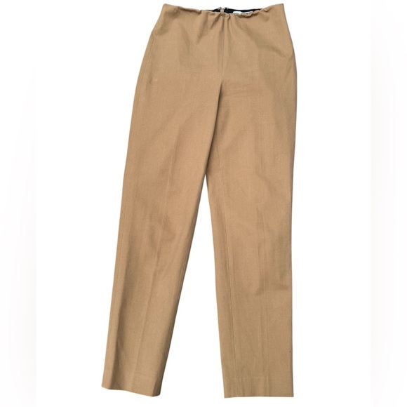 Pearl By Lela Rose Pants - Pearl by Lela Rose camel tan classic slim fit pants timeless equestrian office